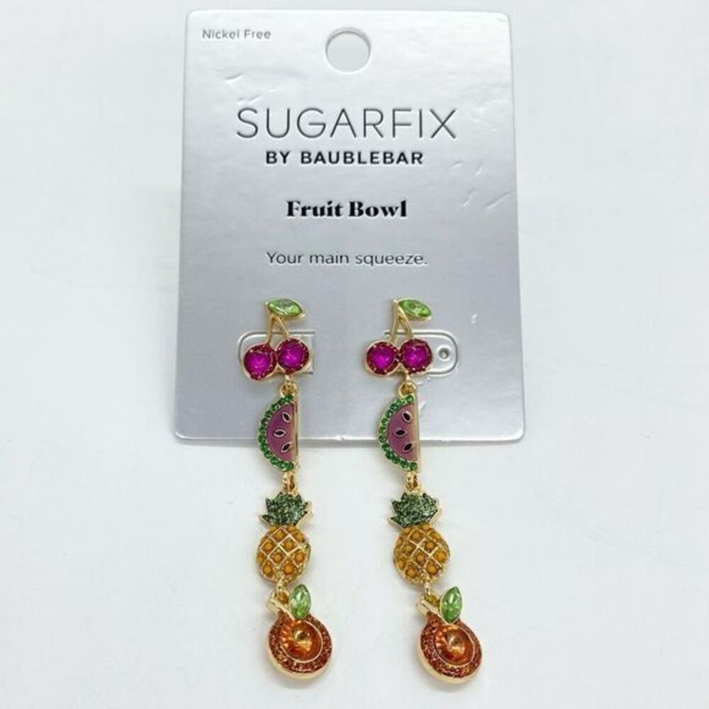 Sugarfix by BaubleBar Fruit Bowl Earrings New